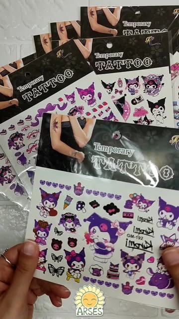 تتوی دخترانه  کرومی ۵ طرح مختلف