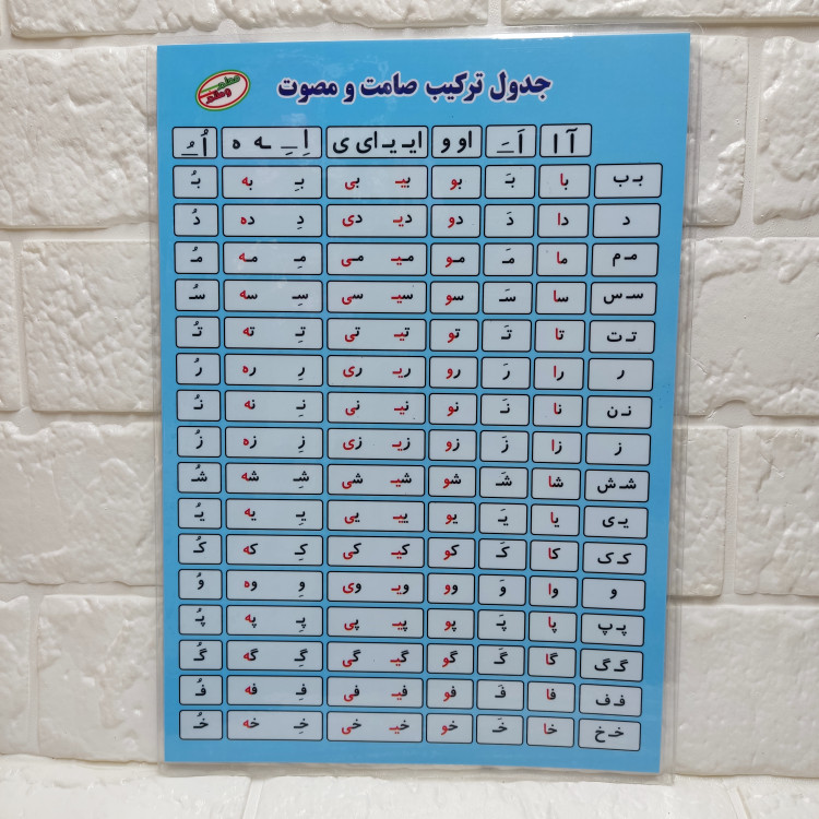 لوح آموزشی پایه اول تا سوم ابتدایی